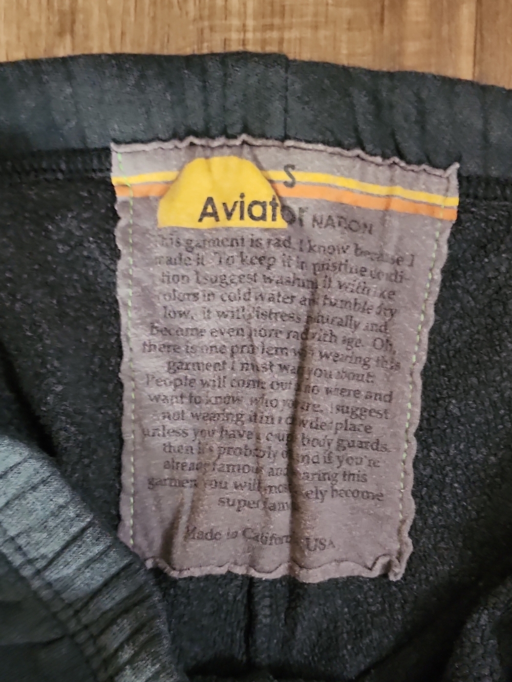 Aviator Nation Lightning Bolt Sweatpants Black Joggers Women's Lounge Pants - Picture 5 of 9